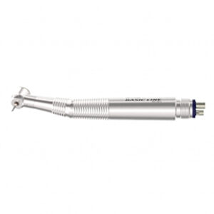 HB16L - BASIC LINE TURBINE, SMALL HEAD, WITH LIGHT, QUATTRO SPRAY, 5 HOLE FIXED CONNECTION, CHROME COATING