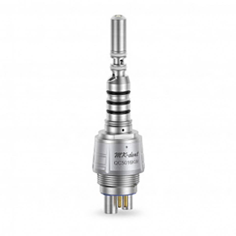 QC5016KW - COUPLER, CHROME COATING, XENON BULB, 6 PIN, FOR TURBINES WITH KAVO CONNECTION, WITH WATER REGULATION
