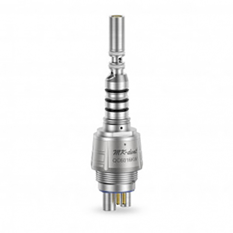 QC6016KW - COUPLER, CHROME COATING, LED BULB, 6 PIN, FOR TURBINES WITH KAVO CONNECTION, WITH WATER